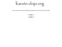 Tablet Screenshot of karate-dojo.org